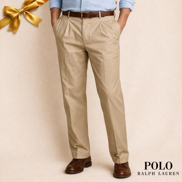 Polo Ralph Lauren Relaxed Fit Khaki Chino Pants 36x34 NWT Classic